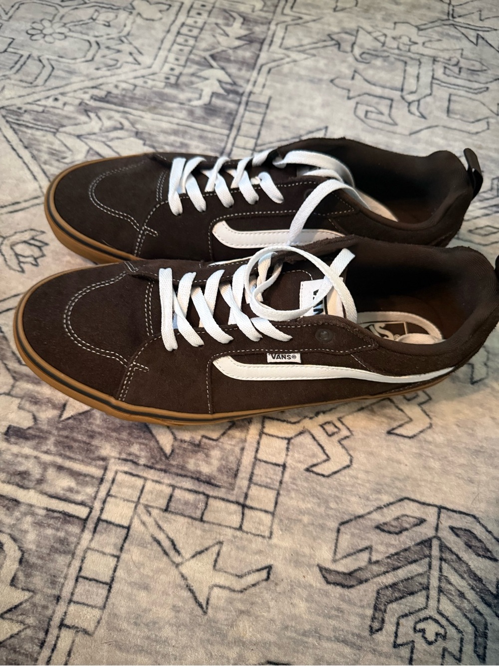 Vans Filmore Suede Gum Demitasse Men's Skateboarding Shoes Gum Sole Casual 11.5